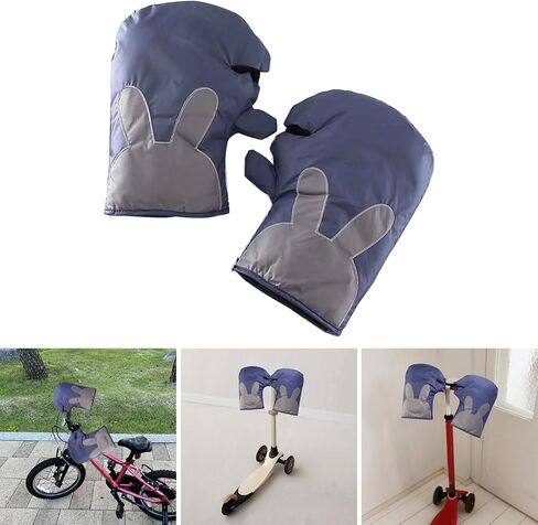 1 Pair Children's Scooter Gloves Thicked Warm Mittens Hand Muffs for Boys Girls Windproof Balance Bike Riding Handlebar in Saudi Arabia