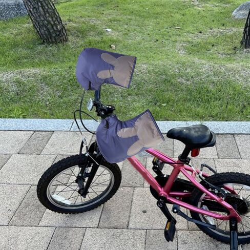 1 Pair Children's Scooter Gloves Thicked Warm Mittens Hand Muffs for Boys Girls Windproof Balance Bike Riding Handlebar in Saudi Arabia