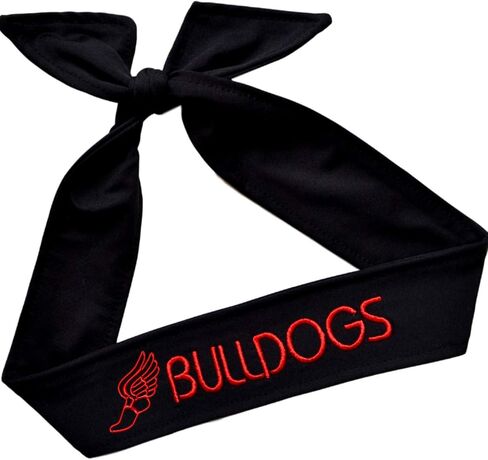 Funny Girl Designs Track and Field TIE Back Moisture Wicking Headband Personalized with The Embroidered Name of Your Choice in Saudi Arabia