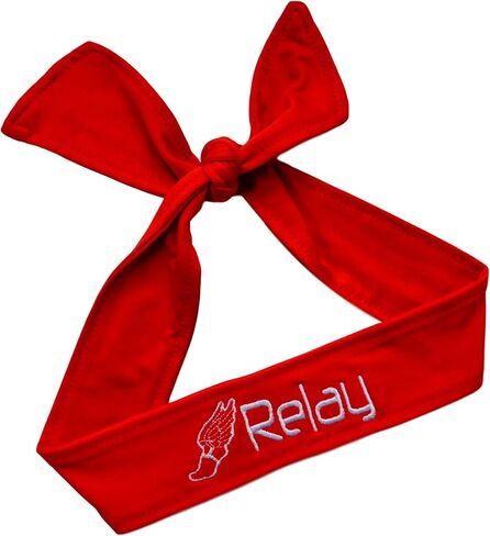 Funny Girl Designs Track and Field TIE Back Moisture Wicking Headband Personalized with The Embroidered Name of Your Choice in Saudi Arabia