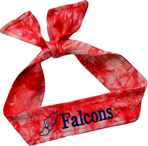 Funny Girl Designs Track and Field TIE Back Moisture Wicking Headband Personalized with The Embroidered Name of Your Choice in Saudi Arabia