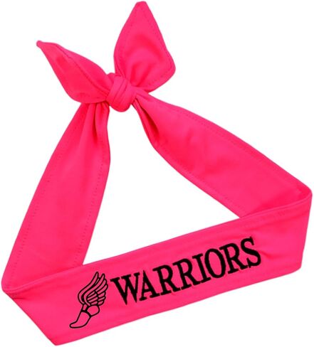 Funny Girl Designs Track and Field TIE Back Moisture Wicking Headband Personalized with The Embroidered Name of Your Choice in Saudi Arabia