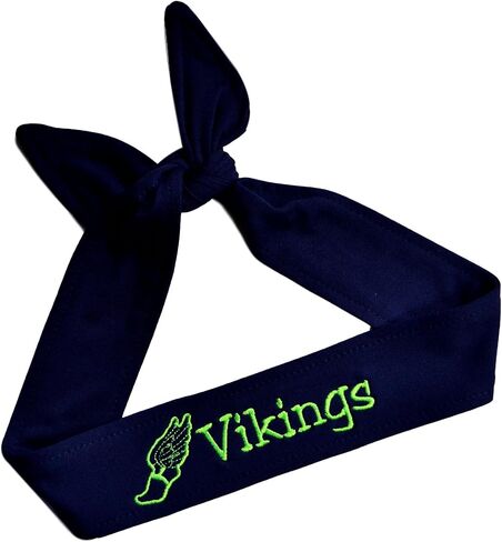 Funny Girl Designs Track and Field TIE Back Moisture Wicking Headband Personalized with The Embroidered Name of Your Choice in Saudi Arabia