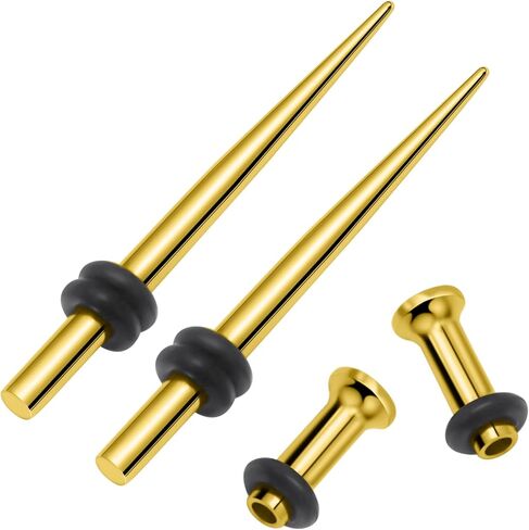 12G 10G 8G 6G 4G 2G 0G 00G قياس الأذن تمتد عدة 316L الجراحية الصلب مقاييس التناقص التدريجي الأنفاق هيبوالرجينيك آذان مقاييس قياس المقابس مجموعة للنساء الرجال in Kuwait