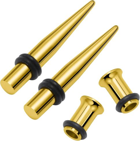 12G 10G 8G 6G 4G 2G 0G 00G قياس الأذن تمتد عدة 316L الجراحية الصلب مقاييس التناقص التدريجي الأنفاق هيبوالرجينيك آذان مقاييس قياس المقابس مجموعة للنساء الرجال in Kuwait