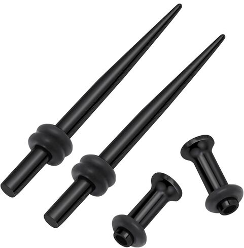 12G 10G 8G 6G 4G 2G 0G 00G قياس الأذن تمتد عدة 316L الجراحية الصلب مقاييس التناقص التدريجي الأنفاق هيبوالرجينيك آذان مقاييس قياس المقابس مجموعة للنساء الرجال in Kuwait