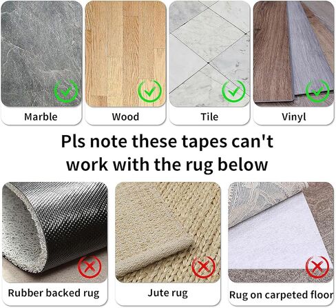 16 قطعة من مقابض وسادات السجاد غير القابلة للانزلاق، تحافظ على زوايا السجاد من التجعيد والتجميع، شريط سجاد قابل لإعادة الاستخدام للأرضيات الصلبة والبلاط، حامل سجاد لاصق مزدوج الجوانب قابل للغسل يبقي الزاوية مسطحة in Kuwait