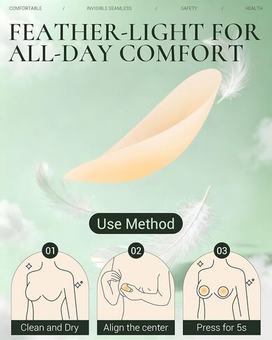 Nipple Covers for Women, 2 Pairs Silicone Reusable Pasties, Sticky Bra, Invisible Waterproof Seamless Nude in Saudi Arabia