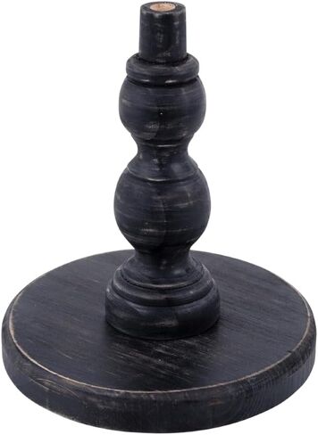 Glory Haus Neutral Wood Stand for Toppers - Rustic Wooden Display Stand for Toppers, 5.5" x 7.5", Round Stand Base Home Decor for Indoors or Outdoors, Farmhouse Decorations for Home in Saudi Arabia