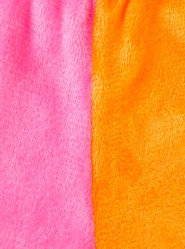 iscream Big Girls Silky Soft Embroidered Accent Plush Fleece Shorts - Bold Color Block Collection in Saudi Arabia
