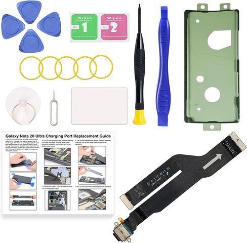 for Galaxy S8 USB Charging Board Port Replacement, Type C Dock Board Connector for Samsung S8 SM-G950U/U1/W/V with Tools & Instruction in Kuwait