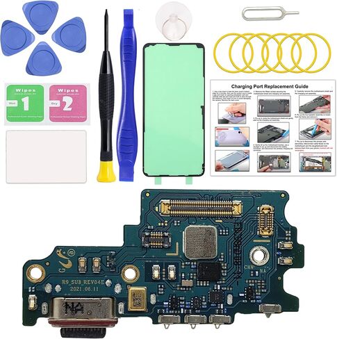 for Galaxy S8 USB Charging Board Port Replacement, Type C Dock Board Connector for Samsung S8 SM-G950U/U1/W/V with Tools & Instruction in Kuwait