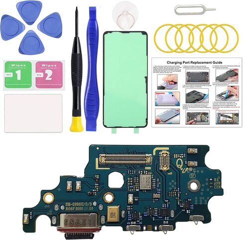 for Galaxy S8 USB Charging Board Port Replacement, Type C Dock Board Connector for Samsung S8 SM-G950U/U1/W/V with Tools & Instruction in Kuwait