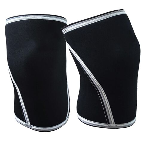 Knee Sleeves (1 Pair) 7mm Neoprene Thick Compression Knee Brace Support for Weightlifting, Powerlifting, Squatting and Cross Fit Training Fitness for Women and Men Black, L in Saudi Arabia
