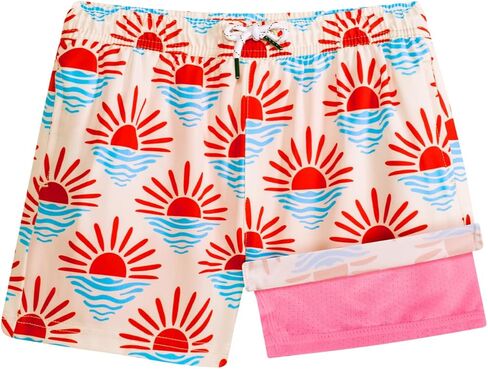 BRISIRA Boys Swim Trunks with Compression Liner Bathing Suit Kids Anti-Chafe Quick Dry Swimsuit Swim Shorts Youth Teens 5-16Y in Saudi Arabia
