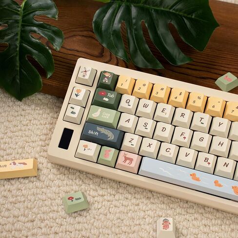 152 Keys Custom PBT Dye Sub Keycaps Cherry Profile Blue Rose Keycap Set Fit for 61/64/75/84/Alice Mechanical Keyboard Cherry Mx Switches in Kuwait