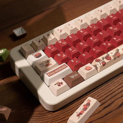 152 Keys Custom PBT Dye Sub Keycaps Cherry Profile Blue Rose Keycap Set Fit for 61/64/75/84/Alice Mechanical Keyboard Cherry Mx Switches in Kuwait