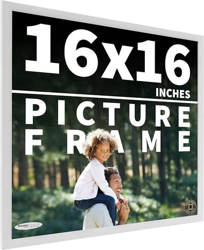 Poster Palooza 4x10 Frame White Solid Pine Wood Picture Frame | UV Acrylic, Foam Board Backing & Hanging Hardware - 4x10 Inch Frame in Kuwait