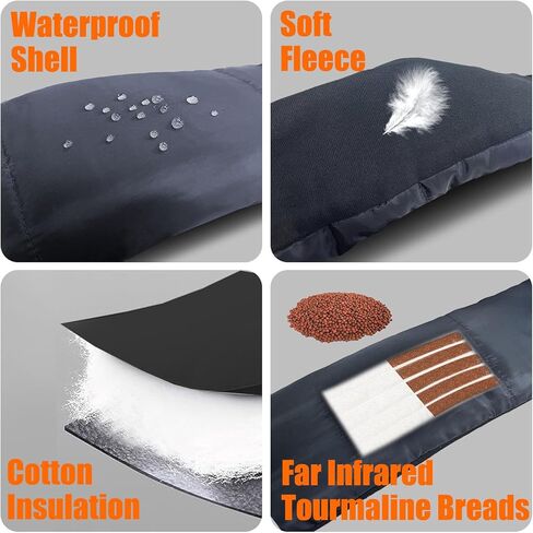 IC ICLOVER Heated Scarf, with Rechargeable 5000mAh Power Bank, Electric Heating Scarf, Quick Heat Neck Warmer Wrap for Women in Saudi Arabia