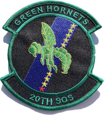 رقعة سرب العمليات الخاصة العشرون - 4 بوصة، يمكن كيها/خياطتها، رقعة تراث AFSOC "Green Hornets" للقوات الجوية - مملوكة للمحاربين القدامى in Kuwait