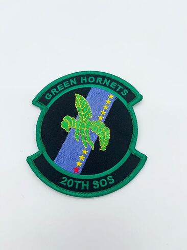 رقعة سرب العمليات الخاصة العشرون - 4 بوصة، يمكن كيها/خياطتها، رقعة تراث AFSOC "Green Hornets" للقوات الجوية - مملوكة للمحاربين القدامى in Kuwait