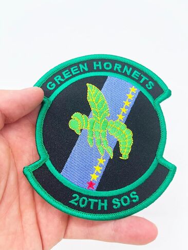 رقعة سرب العمليات الخاصة العشرون - 4 بوصة، يمكن كيها/خياطتها، رقعة تراث AFSOC "Green Hornets" للقوات الجوية - مملوكة للمحاربين القدامى in Kuwait