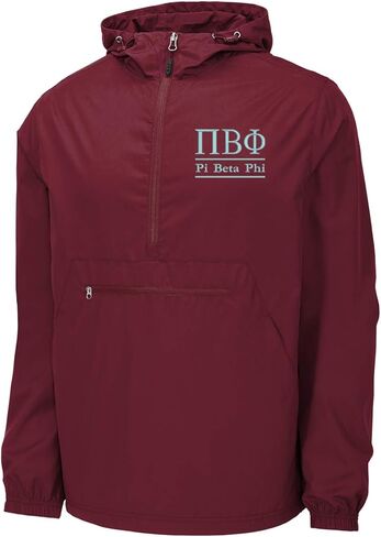 Sorority Letters Shop Pi Beta Phi Windbreaker - Anorak Pullover Jacket - Quarter Zip in Saudi Arabia