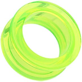 Basic Acrylic Screw-Fit Ear Gauge Tunnel Plug in Saudi Arabia