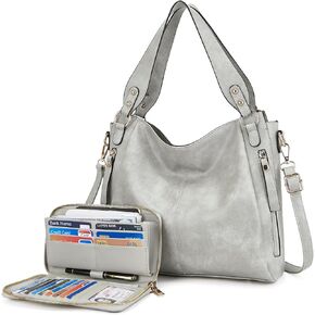 Women's Hobo Handbags Crossbody Bags Ladies Tote Shoulder Bags Purses and Wallet Set 2pcs in Kuwait