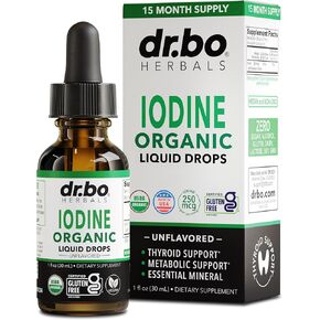 قطرات اليود السائلة يوديد البوتاسيوم - إمداد لمدة عام واحد، مكملات قطرات اليود العضوية النقية والشفافة بالإضافة إلى دعم الغدة الدرقية - مكمل سائل يوديد البوتاسيوم العضوي، صبغة مكملات الغدة الدرقية، 1 أونصة سائلة in Kuwait
