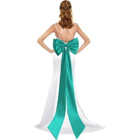 Satin Big Bows for Women Detachable Bow Belt Removable Large Bow Train for Wedding Dress Bridal Accessories in Saudi Arabia
