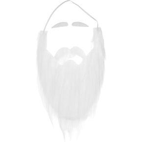Toyvian Santa Beard and Eyebrow White Fake Beard Costume Self-Adhesive Eyebrows Fake Mustache Santa White Gnomes for Party Cosplay Supplies in Saudi Arabia