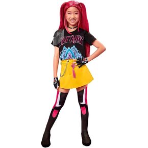 Spirit Halloween KPop Demon Hunters Kids Mira Costume, Officially Licensed, Girls Cosplay Singer Outfit in Kuwait