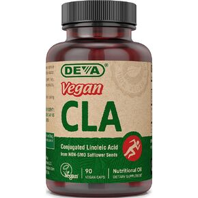 ديفا نباتي CLA، عبوتان - حمض اللينوليك المترافق من زيت القرطم غير المعدل وراثيًا، 90 كبسولة نباتية لكل منهما in Kuwait