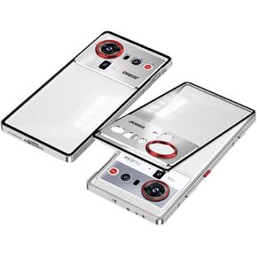 QUIETIP for Nubia Z80 Ultra Case,Metal Frame + Translucent Matte Shockproof Protective Cover,Black in Kuwait