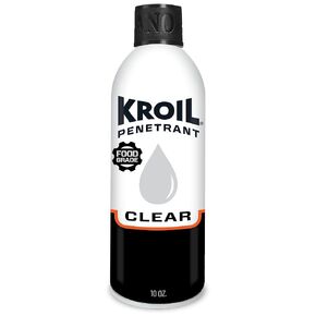 Kroil Clear Food Grade Penetrating Oil SprayTech 360° Nozzle & Straw (Aerosol Spray-13oz Can-Single) | Odorless Non-Staining Industrial Rust Penetrant | NSF-H1 Registered, Kosher Certified (CKS132ST) in Kuwait
