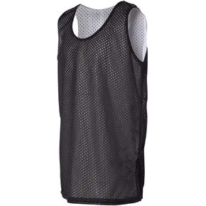 زي جيرسي بدون أكمام شبكي صغير قابل للعكس للشباب باللون الأسود/الأبيض من Badger Sport in Kuwait