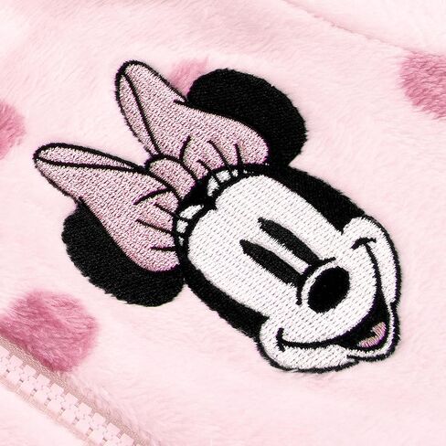 Disney Minnie Mouse Onesie, Girls Onesie With Minnie Mouse Ears And Bow, Fleece Girls Pajamas in Kuwait