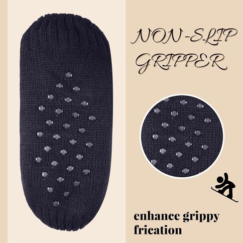Mepase 6 Pairs Fuzzy Slipper Socks for Men Women Fuzzy Socks with Grip Winter Warm Fluffy Floor Stocking for Christmas Gifts in Saudi Arabia