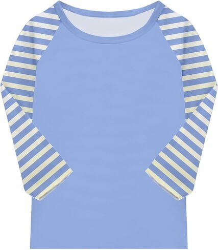 Shirts for Girls 3/4 Sleeve Crew Neck Graphic Blouses Cute Three Quarter Sleeve Tops Summer Curved Hem Kids Clothes in Saudi Arabia