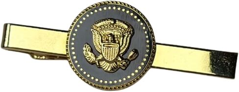 Presidential Seal Gold Plated Tie Clip, White House Inspired Design, Professional Business Formal Wear Accessory in Saudi Arabia