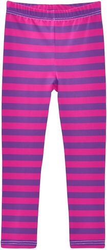 Girls Striped Leggings for Kids Colorful Printed Long Pant Bottoms Stretch and Soft in Saudi Arabia