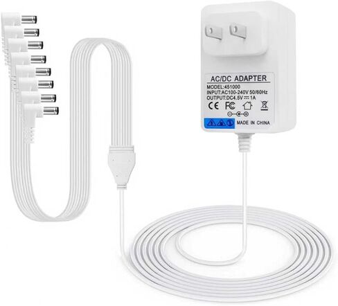 4.5V Power Adapter Compatible with Lemax Lighting Accessories 74269 74295 74707 84428 94565 94566 94527 94563 94564 Christmas and Halloween Mini Lighting Building Decoration White 5 Lemax Plugs in Saudi Arabia