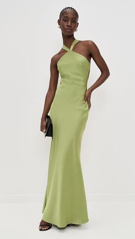Women's Chara Low Cross Back Maxi Dress in Saudi Arabia