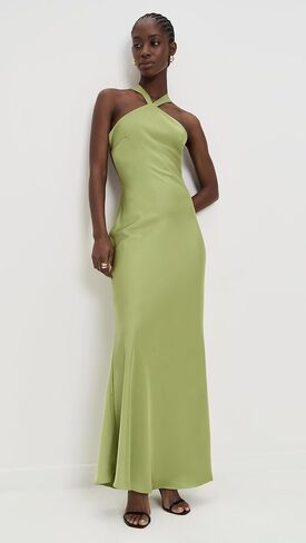 Women's Chara Low Cross Back Maxi Dress in Saudi Arabia