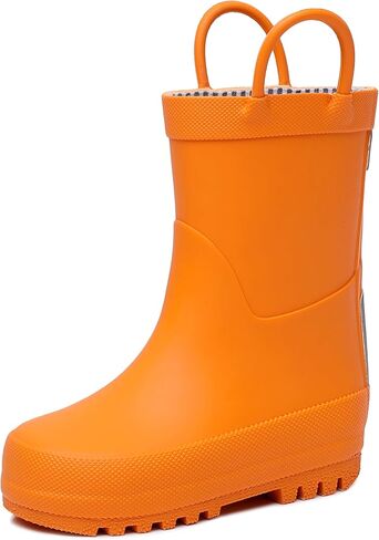 RAINANGEL Toddler Rain Boots with Easy-On Handles, Waterproof, Premium Natural Rubber, Lightweight, Flexible with Traction for Kids in Saudi Arabia