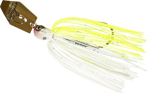 Z-Man CBEV12-02 ChatterBait Elite Evo, 1/2 oz, Chartreuse/White in Saudi Arabia
