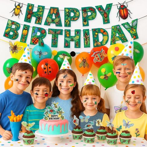 96PCS Bug Temporary Tattoos Pre Cut – Cute Bug Stickers for Kids Toddlers, Ladybug Caterpillar Theme Birthday Party Favors, Spring Summer Decorations, Gifts, Classroom School Prizes (Normal) in Kuwait