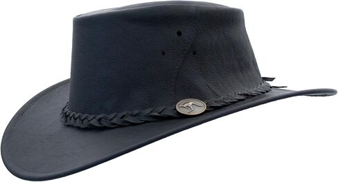 1034 Kangaroo - Australian Kangaroo Leather Cowboy Hat - Foldable, Ultra Light, Durable, Water Resistant in Kuwait