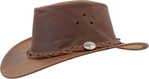 1034 Kangaroo - Australian Kangaroo Leather Cowboy Hat - Foldable, Ultra Light, Durable, Water Resistant in Kuwait